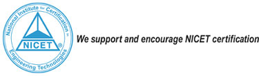 We support and encourage NICET certification